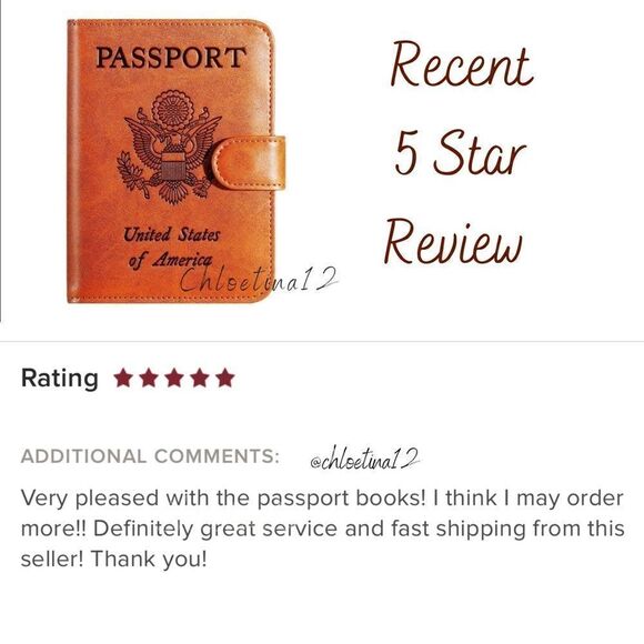 New Passport Holder Cover Wallet RFID Blocking Leather - Picture 5 of 7